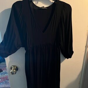 Black V-Neck Dress